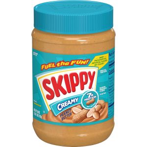 large jar of skippy peanut butter